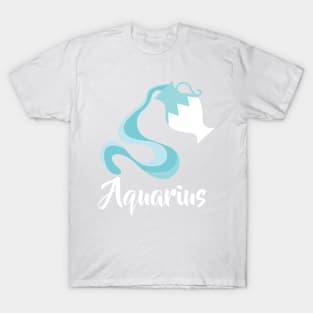 Aquarius Jan 20 - Feb 18 - Air sign - Zodiac symbols T-Shirt